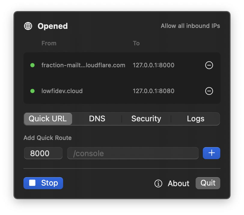 routingflare Quick URL screenshot
